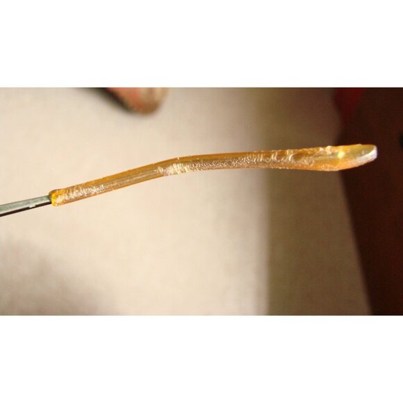 Full Rim Gold Oval Eyeglasses Frame Abalone Shell Insets Arms w/ Case Rose Gold? - Picture 12 of 13